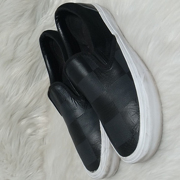 Like New Unisex Checkered Vans Shoes Sz.8 Womens Sz.9.5 Worn 1 or 2x Max - Picture 4 of 14